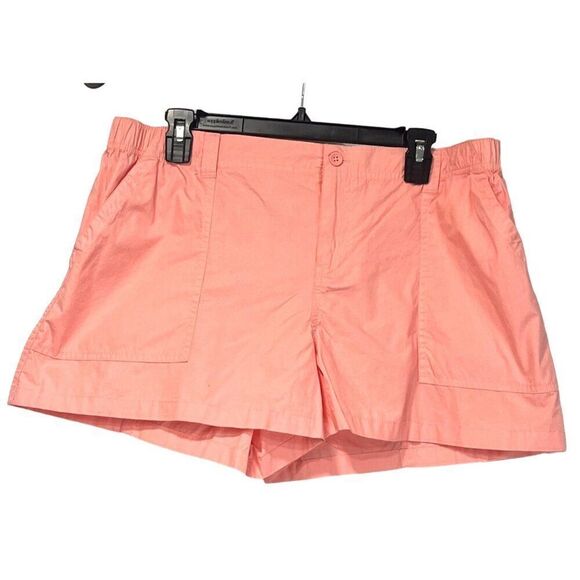 Abound Cotton Cargo Shorts In Pink Hydrangea, L-NWT - Picture 1 of 11